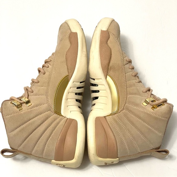 Nike Air Jordan 12 Retro Vachetta Tan AO6068 203 Size Women’s 8.5 - Picture 6 of 13